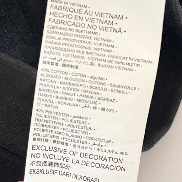 NWT Nike Toddler Black Hoodie Sweatshirt Size 24M - Picture 8 of 9